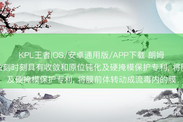 KPL王者IOS/安卓通用版/APP下载 朗姆盘考肯求在流毒填充膜蚀刻时刻具有收敛和原位钝化及硬掩模保护专利， 将膜前体转动成流毒内的膜