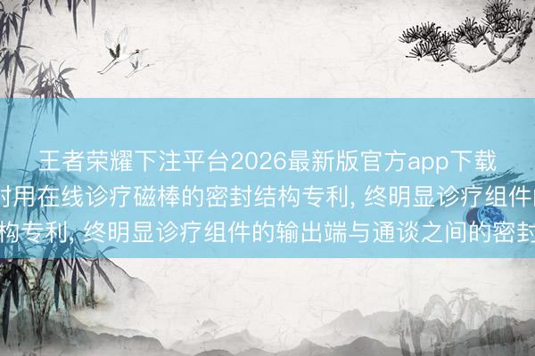 王者荣耀下注平台2026最新版官方app下载 晓睿真空获得磁控溅射用在线诊疗磁棒的密封结构专利, 终明显诊疗组件的输出端与通谈之间的密封