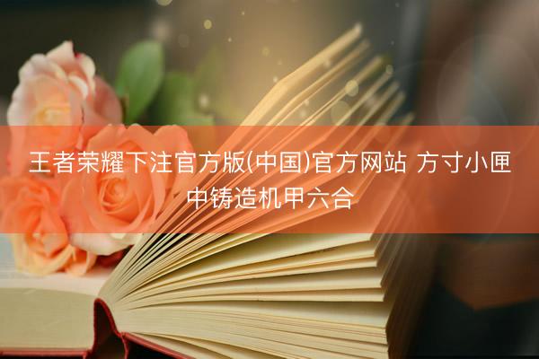 王者荣耀下注官方版(中国)官方网站 方寸小匣中铸造机甲六合