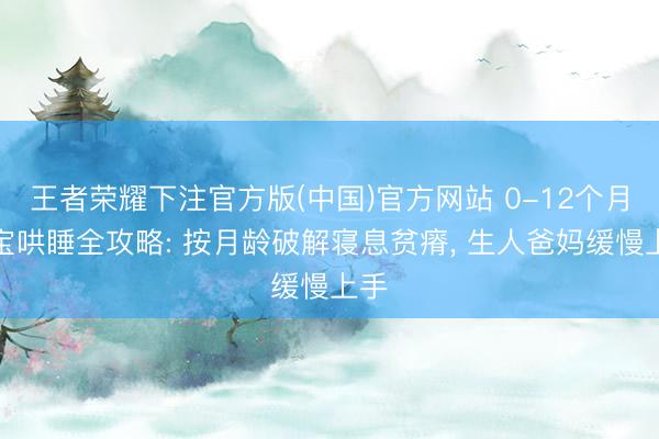 王者荣耀下注官方版(中国)官方网站 0-12个月宝宝哄睡全攻略: 按月龄破解寝息贫瘠, 生人爸妈缓慢上手