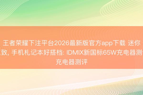 王者荣耀下注平台2026最新版官方app下载 迷你工致， 手机札记本好搭档: IDMIX新国标65W充电器测评