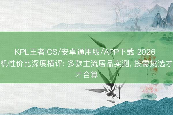 KPL王者IOS/安卓通用版/APP下载 2026 云手机性价比深度横评: 多款主流居品实测, 按需挑选才合算